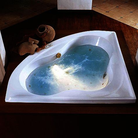 Armitage Shanks white diamond shaped whirlpool bath