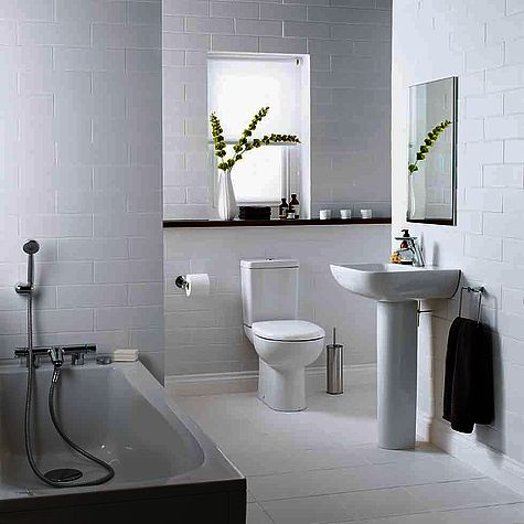 Armitage Shanks white residential bathroom